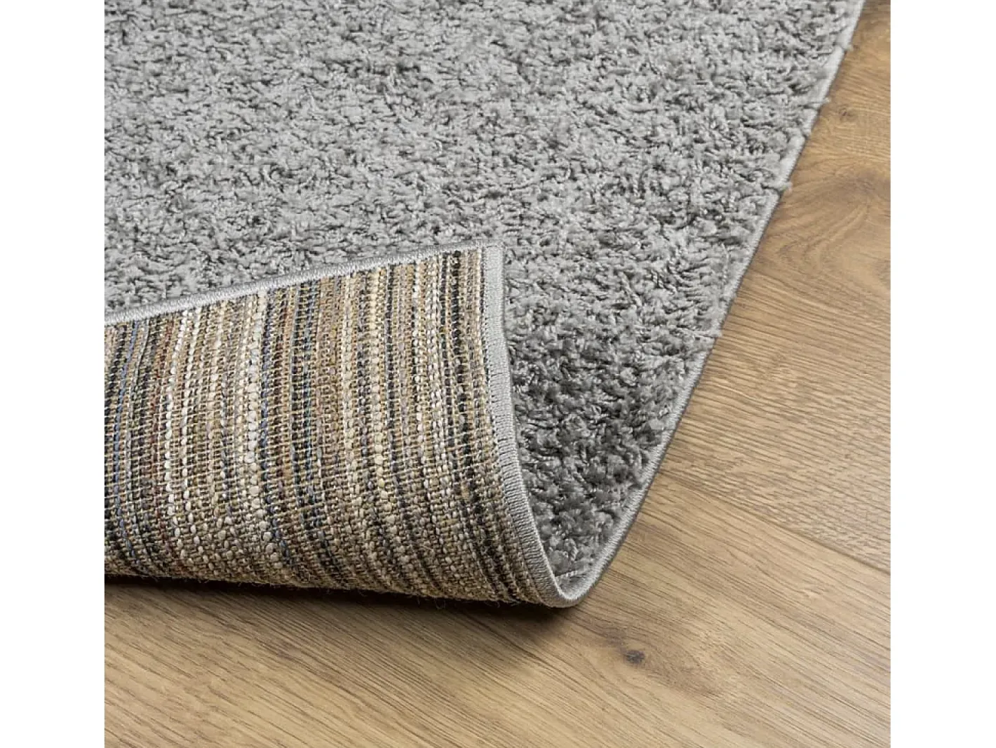 Garden Furniture Vito Alfombra peluda de pelo largo moderna PAMPLONA 80x250 cm Gris Best