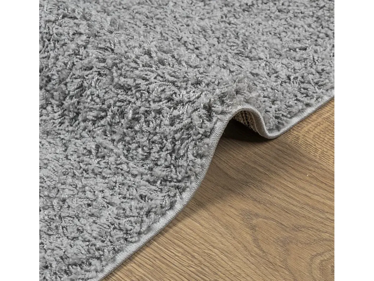 Garden Furniture Vito Alfombra peluda de pelo largo moderna PAMPLONA 80x250 cm Gris Best