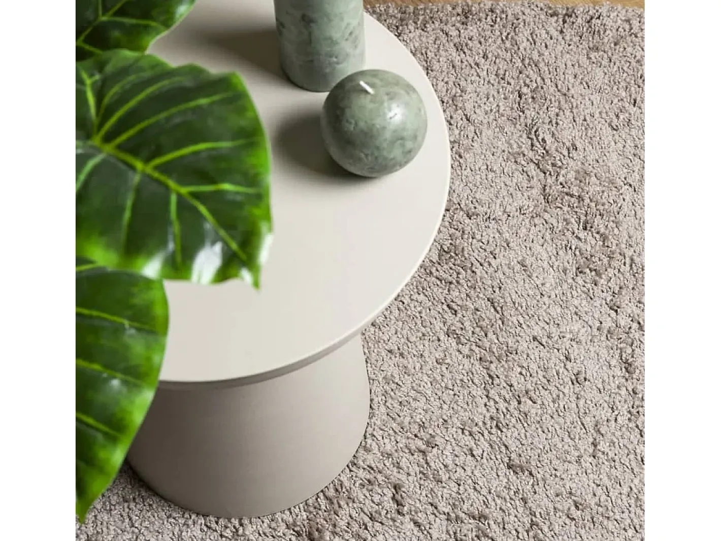 Garden Furniture Vito Alfombra peluda de pelo largo moderna PAMPLONA 160x160 cm Beige Online