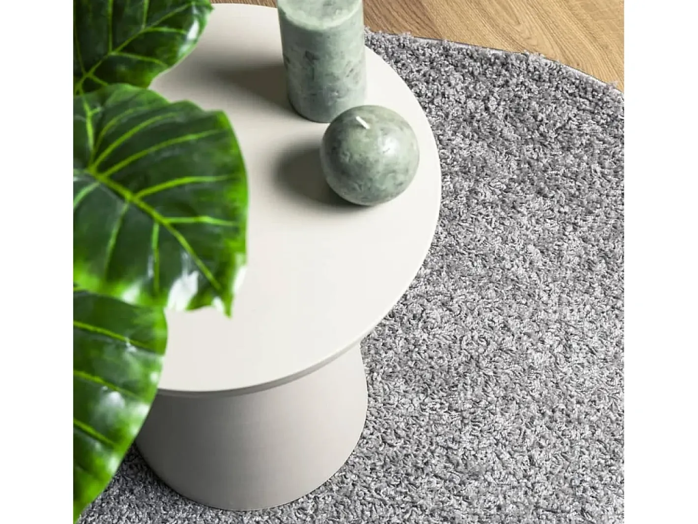 Garden Furniture Vito Alfombra peluda de pelo largo moderna PAMPLONA 140x200 cm Gris Best