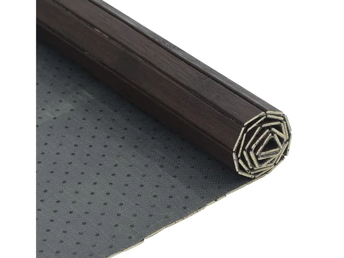 Garden Furniture Wakil Alfombra rectangular bambú marrón oscuro 70x300 cm Color natural oscuro