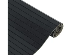 Garden Furniture Wakil Alfombra rectangular bambú 70x300 cm Negro Sale