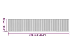 Online Garden Furniture Wakil Alfombra rectangular bambú color natural 60x300 cm Marru00f3n