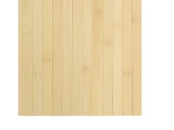 Garden Furniture Wakil Alfombra rectangular bambú color natural claro 60x200 cm Beige Best