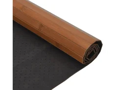 Garden Furniture Wakil Alfombra rectangular bambú marrón 60x300 cm Marru00f3n Best
