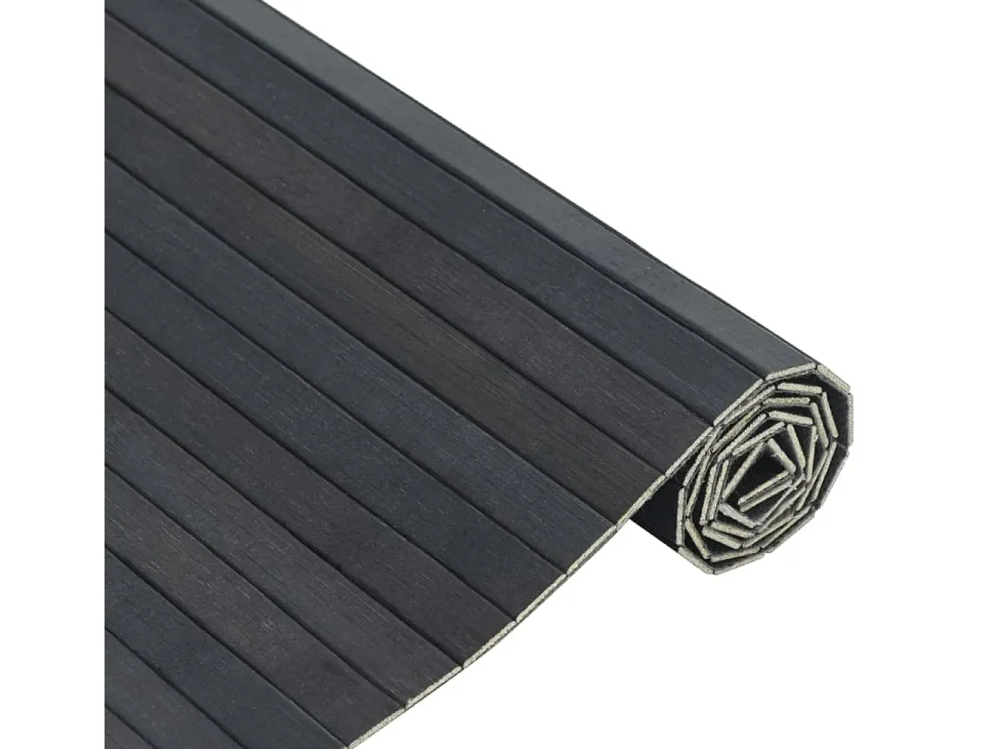 Garden Furniture Wakil Alfombra rectangular bambú 60x200 cm Gris Hot