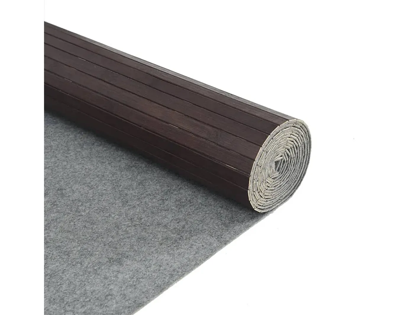 New Garden Furniture Wakil Alfombra rectangular bambú marrón oscuro 80x500 cm Color natural oscuro