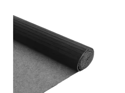 Garden Furniture Alfombra De Salón-Wakil Alfombra rectangular bambú 80x200 cm Negro