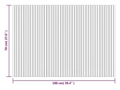 Clearance Garden Furniture Wakil Alfombra rectangular bambú color natural claro 70x100 cm Beige
