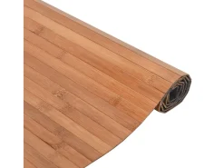 Garden Furniture Wakil Alfombra rectangular bambú color natural 70x100 cm Marru00f3n Discount