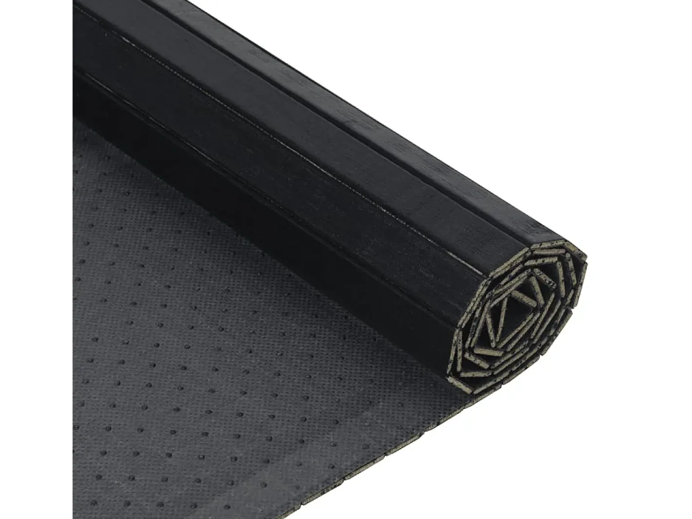 Clearance Garden Furniture Wakil Alfombra rectangular bambú 70x100 cm Negro