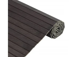 Garden Furniture Wakil Alfombra rectangular bambú marrón oscuro 60x300 cm Color natural oscuro Hot