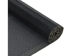 Garden Furniture Alfombra De Salón-Wakil Alfombra rectangular bambú 70x200 cm Negro