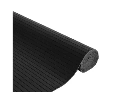 Garden Furniture Wakil Alfombra rectangular bambú 80x300 cm Negro