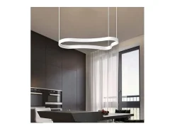 New Ideal Lux WAVES-3 SP, Colgante de metal , Blanco