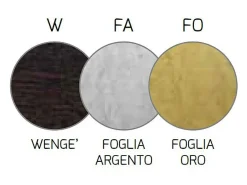 Wood Sospensione Cm.50 2 Luci Foglia Argento Blanco Outlet
