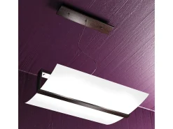 Lámpara Suspendida-Wood Sospensione Cm.50 2 Luci Wenge Blanco