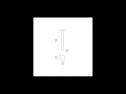 Best Zafferano Ciottolo - Baliza LED exterior IP54 7W 3000K diseño moderno en aluminio para jardines y caminos - 50 cm Corten Marru00f3n