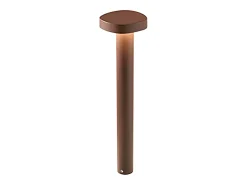 Best Zafferano Ciottolo - Baliza LED exterior IP54 7W 3000K diseño moderno en aluminio para jardines y caminos - 50 cm Corten Marru00f3n