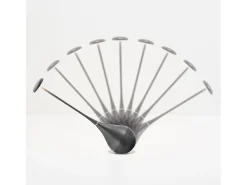 Lámpara De Mesa-Zafferano Dondolina - Lámpara de mesa LED recargable IP65, inalámbrica, con regulador táctil - Diseño italiano, color Bronce