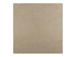 ZIZUR alfombra 200x200 cm aspecto yute interior exterior Beige Outlet
