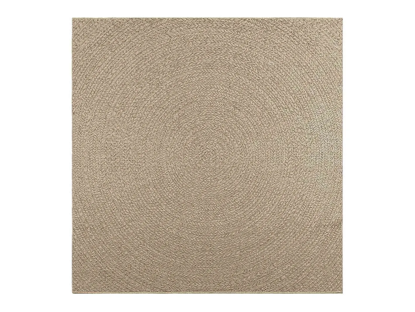 ZIZUR alfombra 200x200 cm aspecto yute interior exterior Beige Outlet