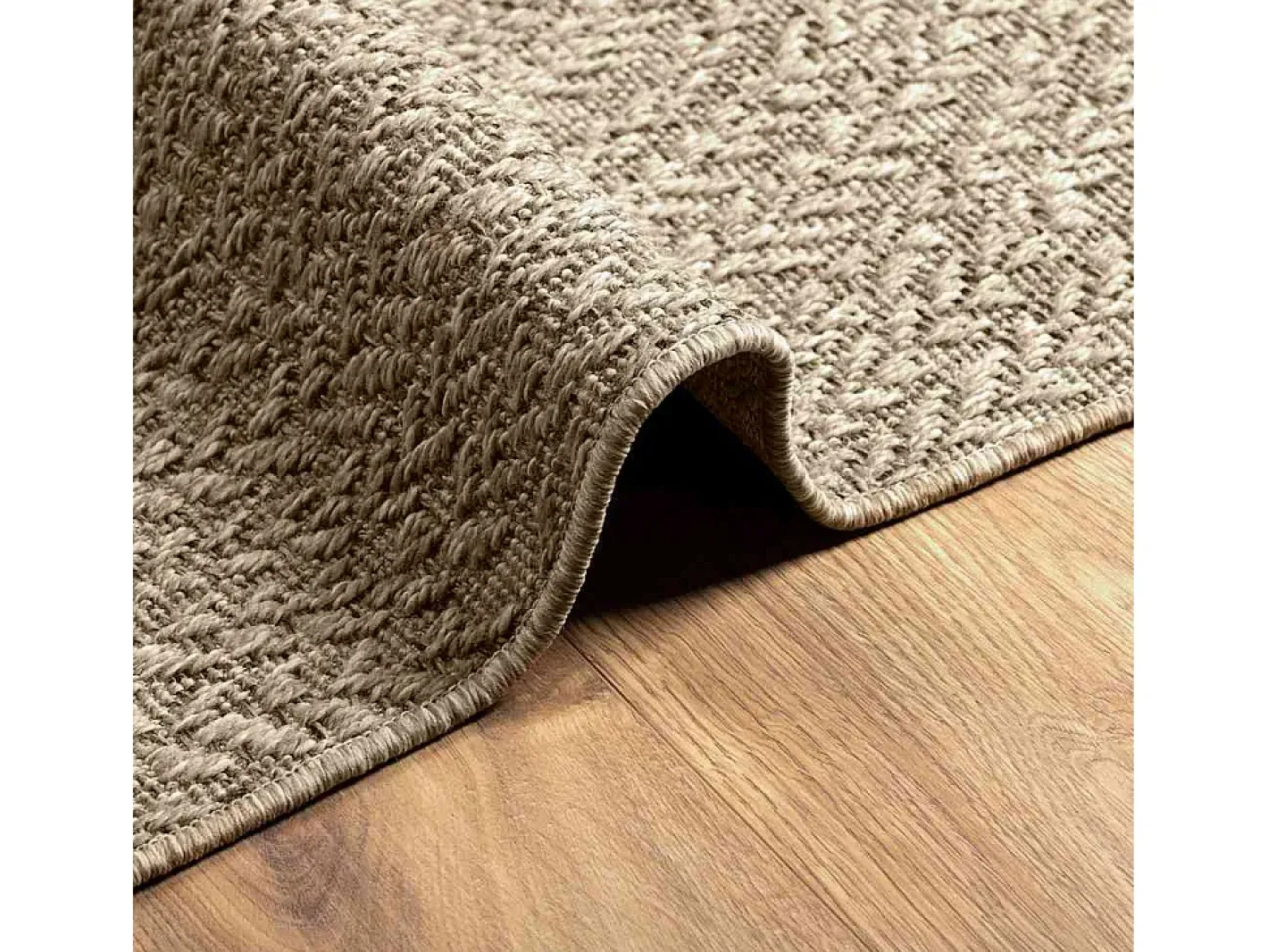 ZIZUR alfombra 200x200 cm aspecto yute interior exterior Beige Outlet