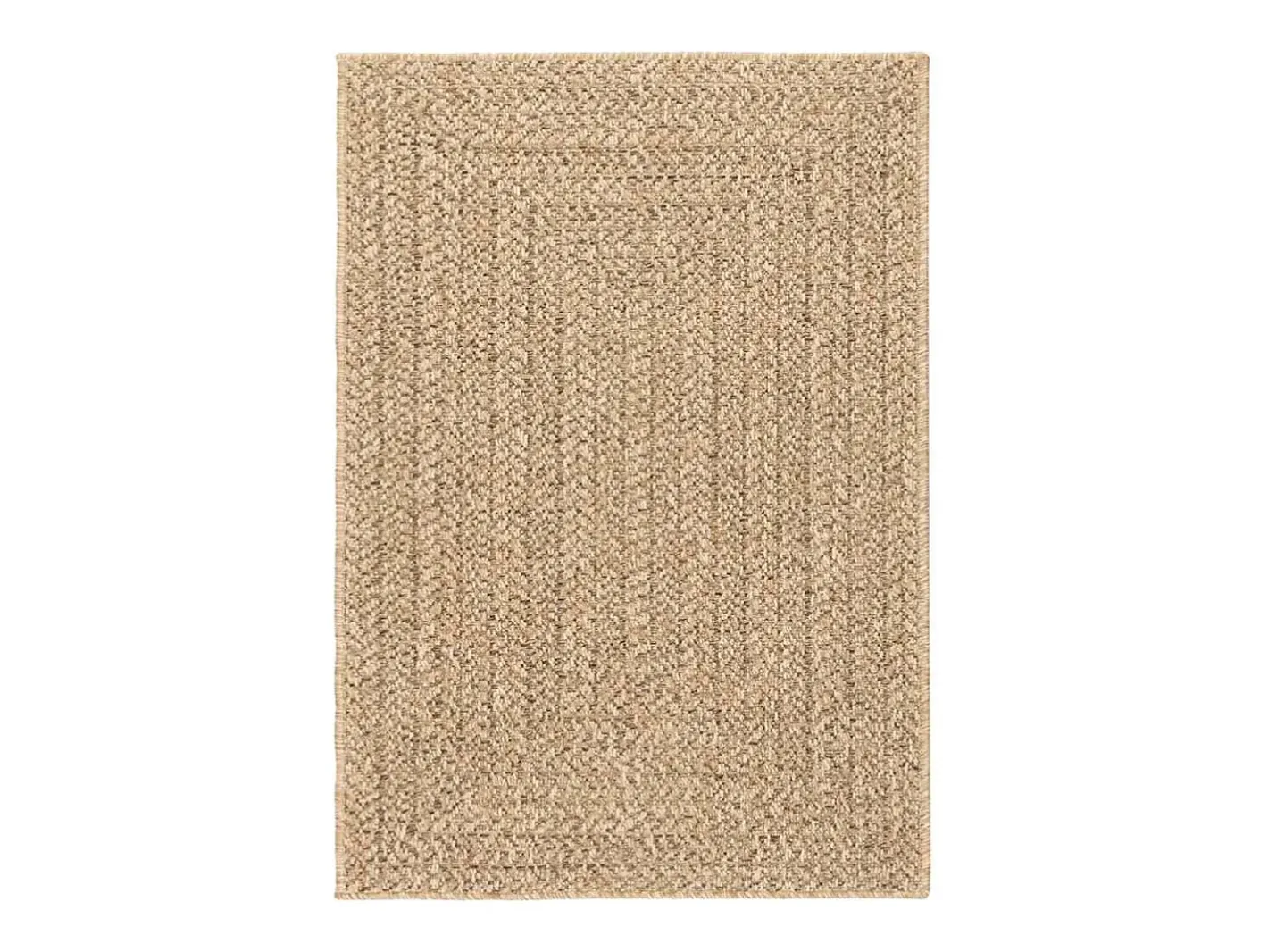 Alfombra De Cocina-ZIZUR alfombra 120x170 cm aspecto yute interior exterior Beige