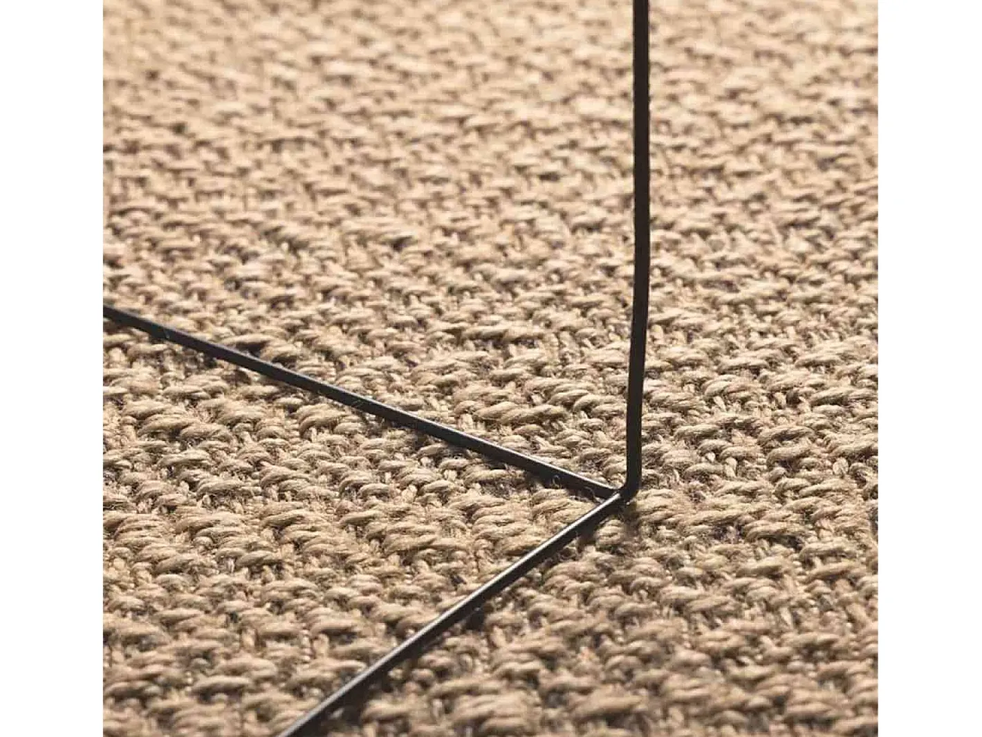 Alfombra De Cocina-ZIZUR alfombra 120x170 cm aspecto yute interior exterior Beige